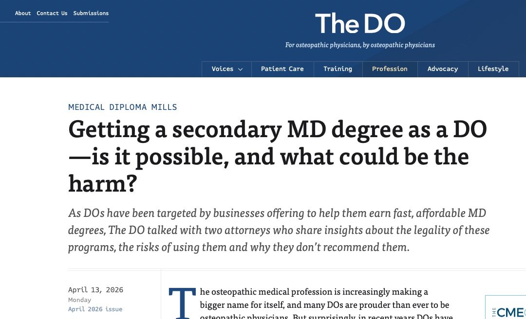 Credentials: Clarity Matters. Physicians First