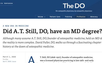 A. T. Still … an MD, DO?