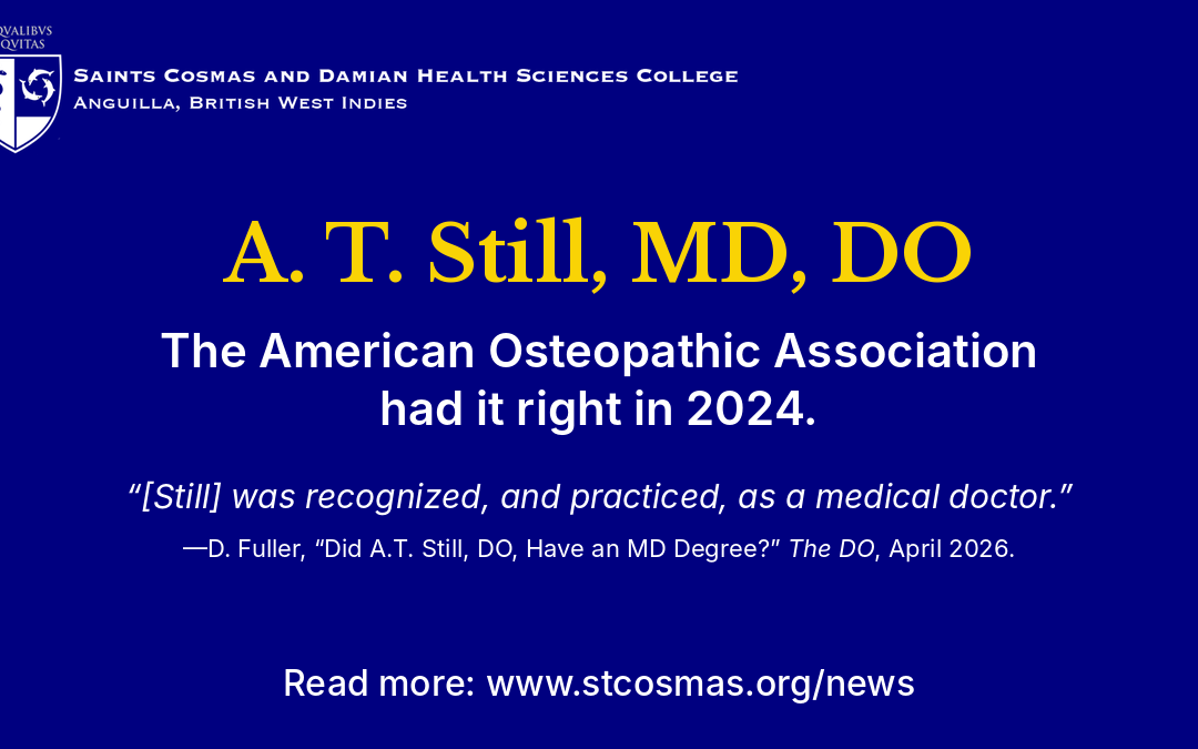 A. T. Still, MD, DO: The AOA Had It Right in 2024